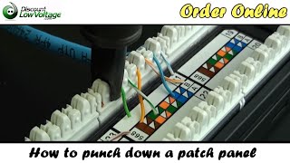 How to Punch Down a Network Ethernet Patch Panel [upl. by Arihaj]