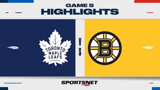 NHL Game 5 Highlights  Maple Leafs vs Bruins  April 30 2024 [upl. by Eet]