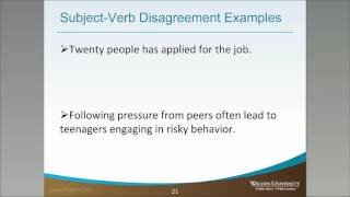 Common Error SubjectVerb Agreement [upl. by Eenat]