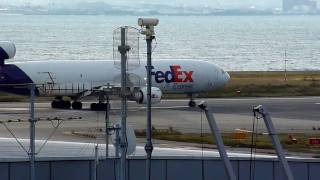 FedEx Express McDonnell Douglas MD11F N597FE takeoff at KIX OsakaKansai Airport [upl. by Redvers863]