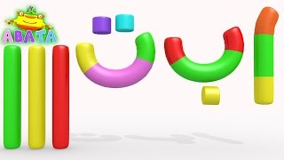 Learning Letter Hijaiyah Alif Ba Ta Fun and Creative Animation PlayDoh For Kids  ABATA Channel [upl. by Greenes]