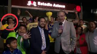 Agresión en programa en vivo en el estadio Azteca [upl. by Cheshire]