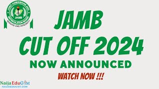 JAMB Cut Off Mark For 2024 Is Out Now  Announced It At The JAMB Policy Meeting  NaijaEduGist [upl. by Netsirt]