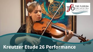 Kreutzer Etude 26 Performance [upl. by Renate]