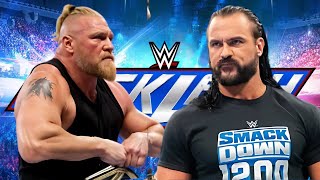 FULL MATCH Brock Lesnar vs Drew McIntyre wwe 2k24 wrestling gameplay [upl. by Uel]