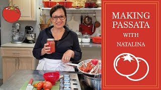 How to Make Nonna’s Homemade Passata Recipe  Back to Basics  Natalina’s Kitchen [upl. by Amery]