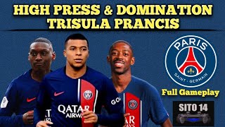 Formasi PES PSG Full Gameplay Season 2023 2024 [upl. by Mikael]