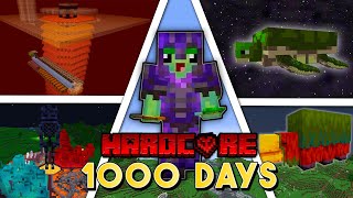 I Survived 1000 Days In Hardcore Minecraft FULL MOVIE [upl. by Ytirehc]