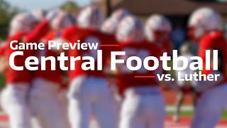 Central College Football Game Preview vs Luther [upl. by Ddene]