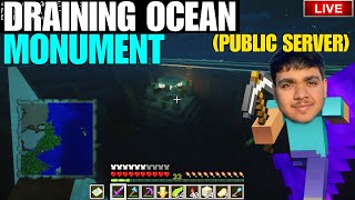 Draining Ocean Monument in Public server  shorts minecraft mojang viralshorts [upl. by Buford]