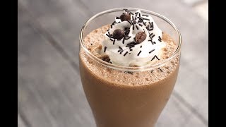 Chocolate Frappe  Sanjeev Kapoor Khazana [upl. by Ydniw470]