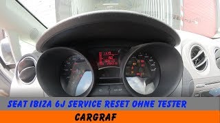 Seat Ibiza 6J  Service Reset ohne Tester [upl. by Briano]