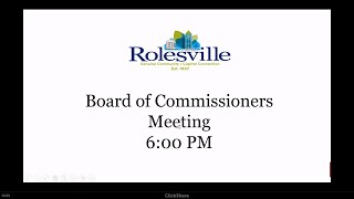 Rolesville Work Session  January 16 2024 [upl. by Saleme]