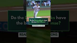 Are the Diamondbacks leading MLB in offense🤔 mlb shorts shortvideo shortsvideo [upl. by Prinz]