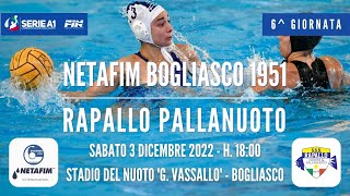 Netafim Bogliasco 51 vs Rapallo Pallanuoto [upl. by Elleniad]