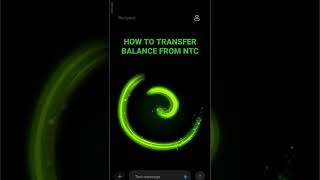 How to transfer balance from NTC [upl. by Owen]