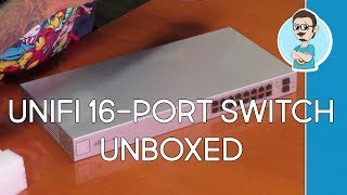 UniFi Managed PoE 16Port Gigabit Switch with SFP Unboxing [upl. by Enaitsirhc567]