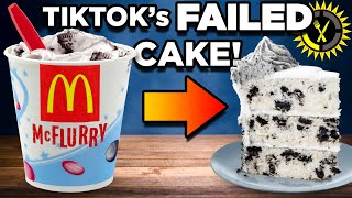 Food Theory Testing the McDonalds McFlurry Cake Viral TikTok Hack [upl. by Sergo]