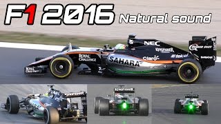 Formula 1 sound comparison F1 2016 Engine car Flashing Green vs Career Mode [upl. by Zola]