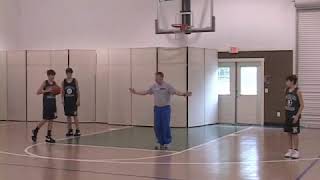 Youth Basketball Warmup Drills ThreeMan Weave [upl. by Adnorat]