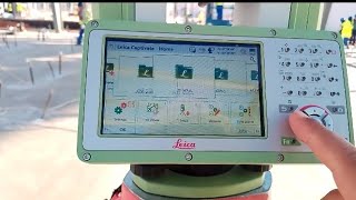 Leica ts 10 total station Stakeout method Layout by Leica ts 10 total station part 2 [upl. by Attelocin146]