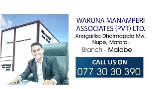 Waruna Manamperi Associates PVTLTD [upl. by Jenks]