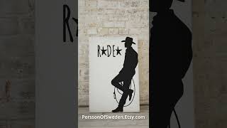 Rodeo Poster CowboyWallArt CowboyPoster TypographyasArt RodeoWallArt WesternWallArt [upl. by Nawed]