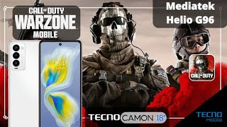 Call of Duty Warzone Mobile Prueba Gaming en el Tecno Camon 18p Mediatek Helio G96 Rendimiento [upl. by Anica]