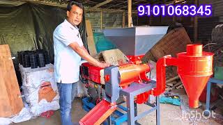 6 N 70 model dijel engine rice mill company Assam 6 N 70 model rice mill live demo video [upl. by Buehrer955]