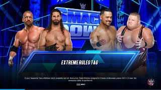 Triple H amp Seth Rollins VS Angel amp Otis Tag Team  WWE  WWE2K23 [upl. by Dearr700]