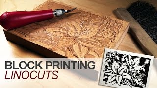 Block Printing  Linocuts [upl. by Ayor]