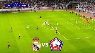 مباراة ريال مدريد ضد ليل  دوري أبطال أوروبا 2024  Real Madrid vs Lille  PES Gameplay [upl. by Zielsdorf491]