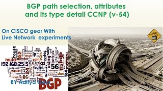 BGP path selection attributes and its type detail CCNP v54 [upl. by Lesig]