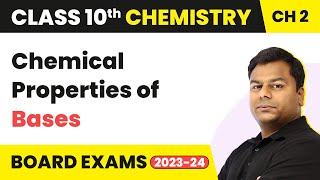 Chemical Properties of Bases  Acid Bases And Salts  Class 10 Chemistry Chapter 2 [upl. by Manaker]