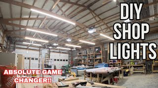 Shop Lighting Upgrade  Barrina 8ft LED Shop Lights [upl. by Sumedocin]