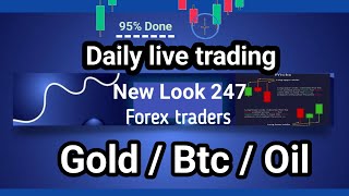 Xauusd gold Oilbtc Daily live trading [upl. by Martella]