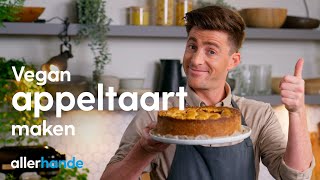 Vegan appeltaart  Hugo Kennis  Allerhande Kookschool [upl. by Zippel]