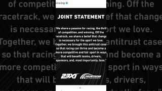 Shocking news from joint statements made by 23XI racing and front row Motorsports [upl. by Abell664]