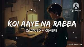 Koi Aaye na Rabba  SlowedReverb Lofi New Romantic 🥰 Song edits by music point lofi bass boosted [upl. by Nivloc758]