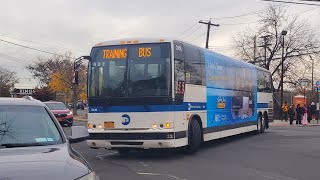 Rare 2012 Prevost X345 Commuter Coach 2416 training bus leaving the MacKenzie Street loop [upl. by Eelyram]