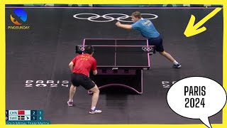 Fan Zhendong vs Truls Moregard  Mens Team Final  China vs Sweden  Paris Olympics 2024 [upl. by Amitie229]