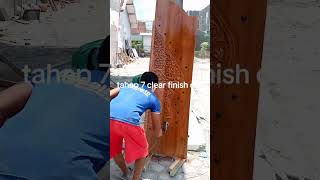 TAHAP finishing gebyok ukir kayu jati woodworking diy mebelkayu wood [upl. by Ezri]