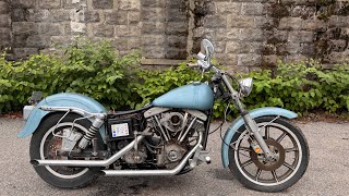 1981 FXSB Shovelhead Harley start up [upl. by Nisior]