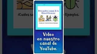 Principales causas de la Desertificación 🏜️ Short Short GeografiAndo Geo Ciencia Geografía [upl. by Trainer300]