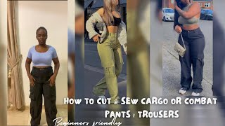 DIY Easiest Way To Cut and Sew A CargoCombat Pant or Trousers  For Beginners [upl. by Corel]