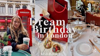 Birthday in London 🎂✨🎀 vision board moment Cartier unboxing Ralphs afternoon tea 🥂 festive vlog [upl. by Chicky692]