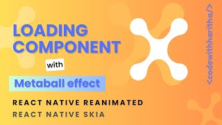 Loading animation with metaball effect  Skia  reanimated [upl. by Nove298]