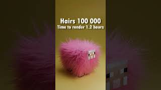 10 vs 1 MILLION Hairs 3D Simulation 🔥🔥🔥 [upl. by Eihctir876]