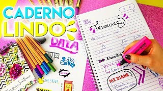 10 DICAS para deixar o CADERNO LINDO E ORGANIZADO 1 📚✏️ ‹ Morgana Santana › [upl. by Mikihisa]