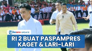 Gibran Bikin Kaget Mendadak Turun dari Panggung Salami Anggota Baznas Paspampres hingga Larilari [upl. by Eiralav305]